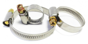 Хомут червячный (10-16 мм х 1 шт, 20-32 мм х 1 шт, 32-50 мм х 1 шт) ABRO MASTERS