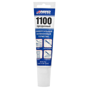 Герметик силиконовый 1100 ABRO MASTERS (прозрачный) 70 г
